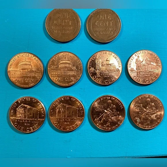 ⚫️ Vintage - All 3 Mints - 1943 Steel Pennies - War Time Wheaties - Collectible - Picture 13 of 15